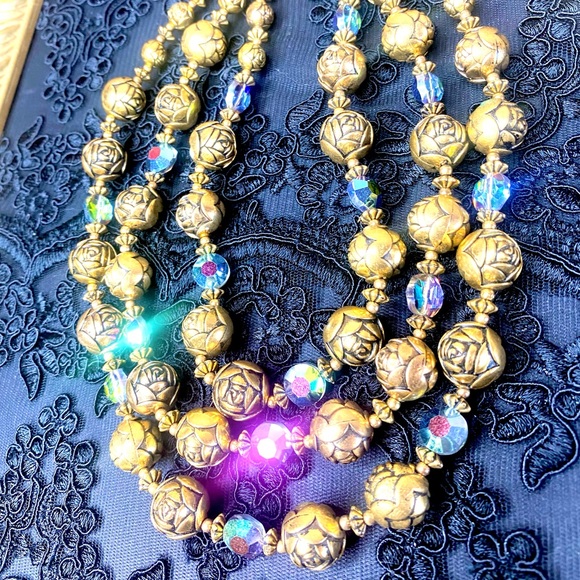 1950’s glass necklace. - Picture 2 of 7